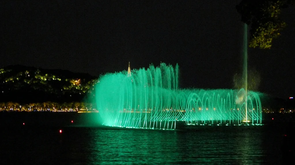 The Dancing Fountain with Light